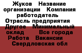 Жуков › Название организации ­ Компания-работодатель › Отрасль предприятия ­ Другое › Минимальный оклад ­ 1 - Все города Работа » Вакансии   . Свердловская обл.